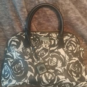 Kate Spade Black and White Rose bag